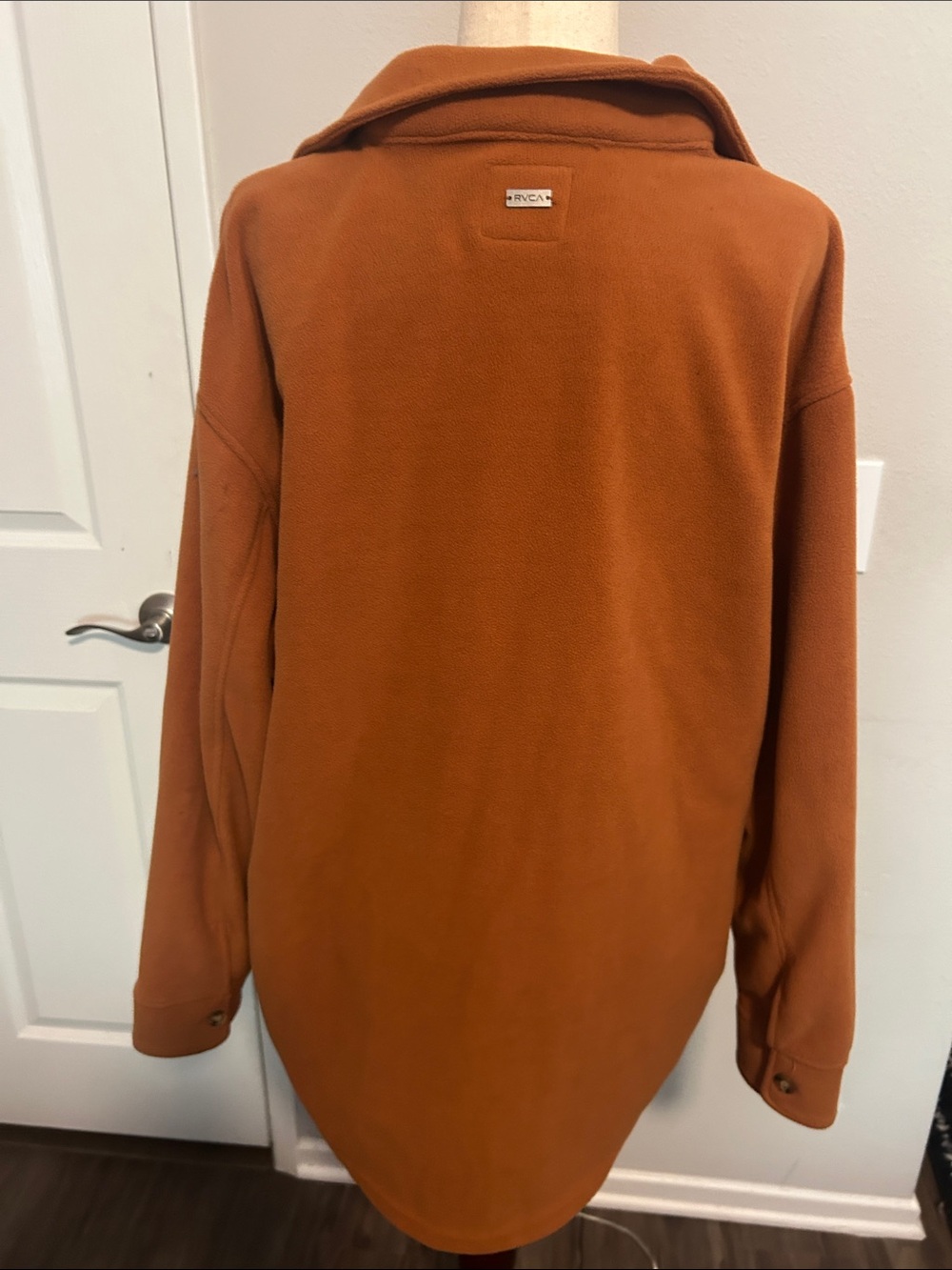 RVCA Rust-Brown Teddy Jacket with Chest Pocket - Picture 4 of 6